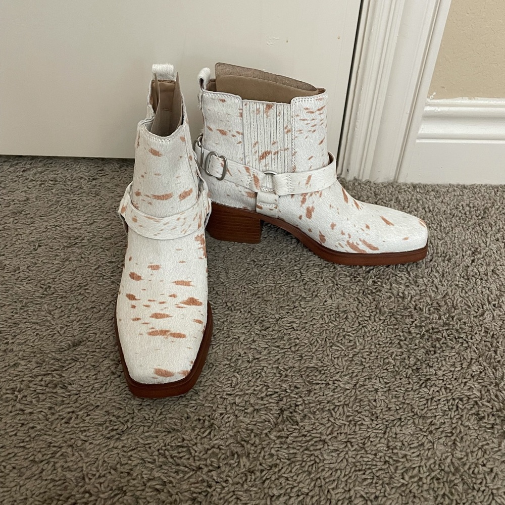 Sam Edelman Cow Print Bellamie Bootie